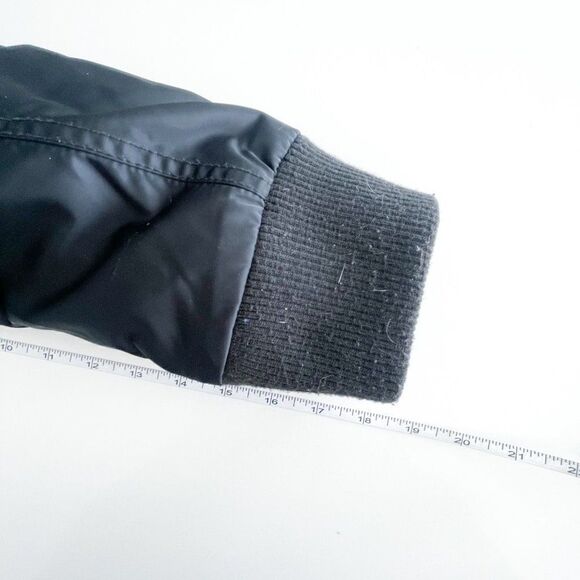 Levi's Womens Women's Flight Satin Bomber with Jersey Hood // Size Large // EUC - Picture 6 of 12